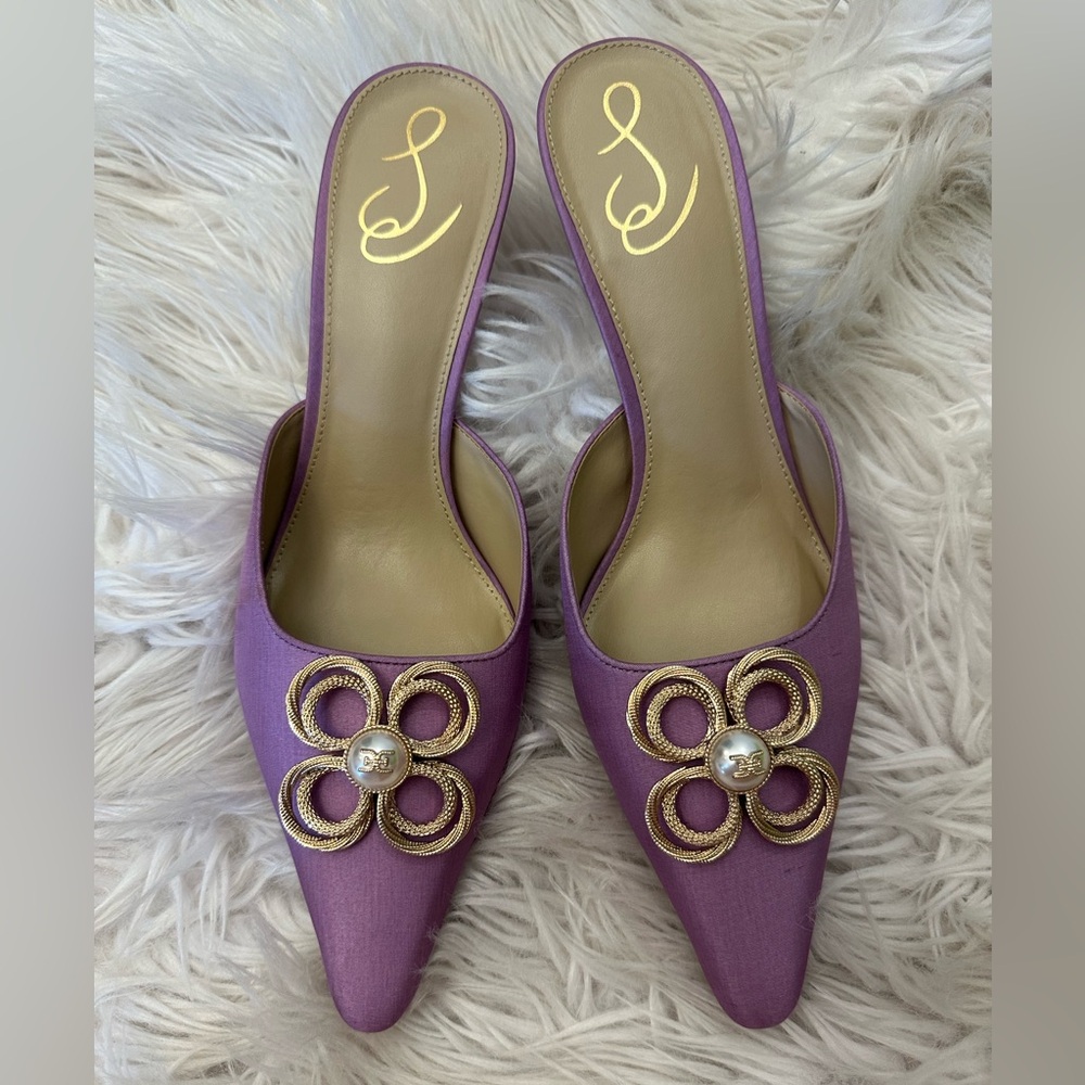 Sam Edelman BRIT LUSTER KITTEN HEEL MULE